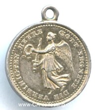SILBERNE MINIATURMEDAILLE EROBERUNG VON DRESDEN 11. NOVEMBER 1813